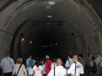 Inside the Malinta Tunnel complex on the island of Corregidor
